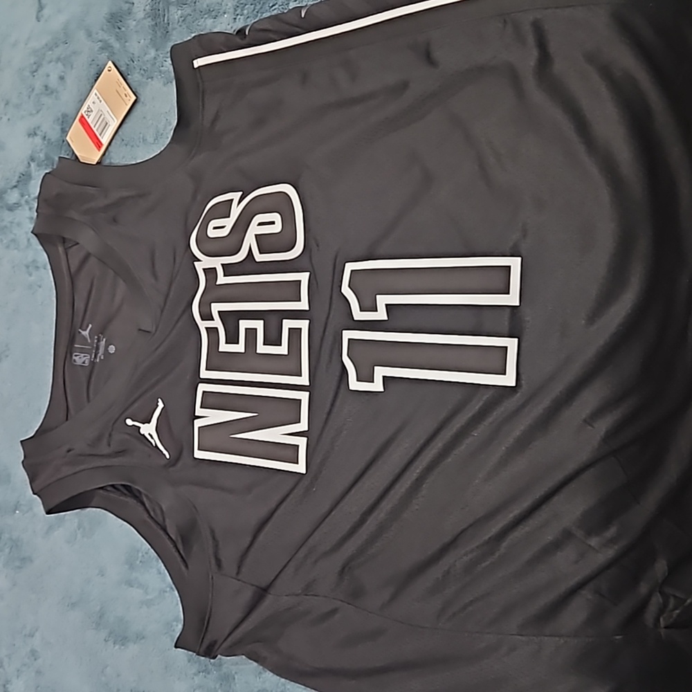 jordan brand kyrie irving authentic jersey size L black brooklyn nets